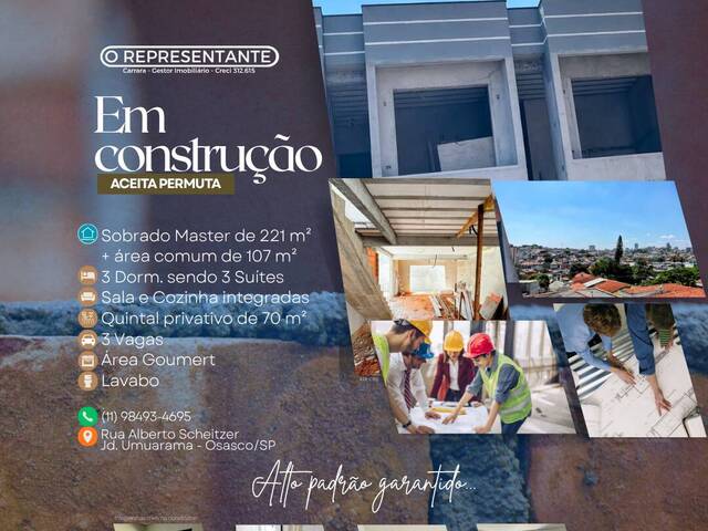 #C110Master - Casa em condomínio para Venda em Osasco - SP